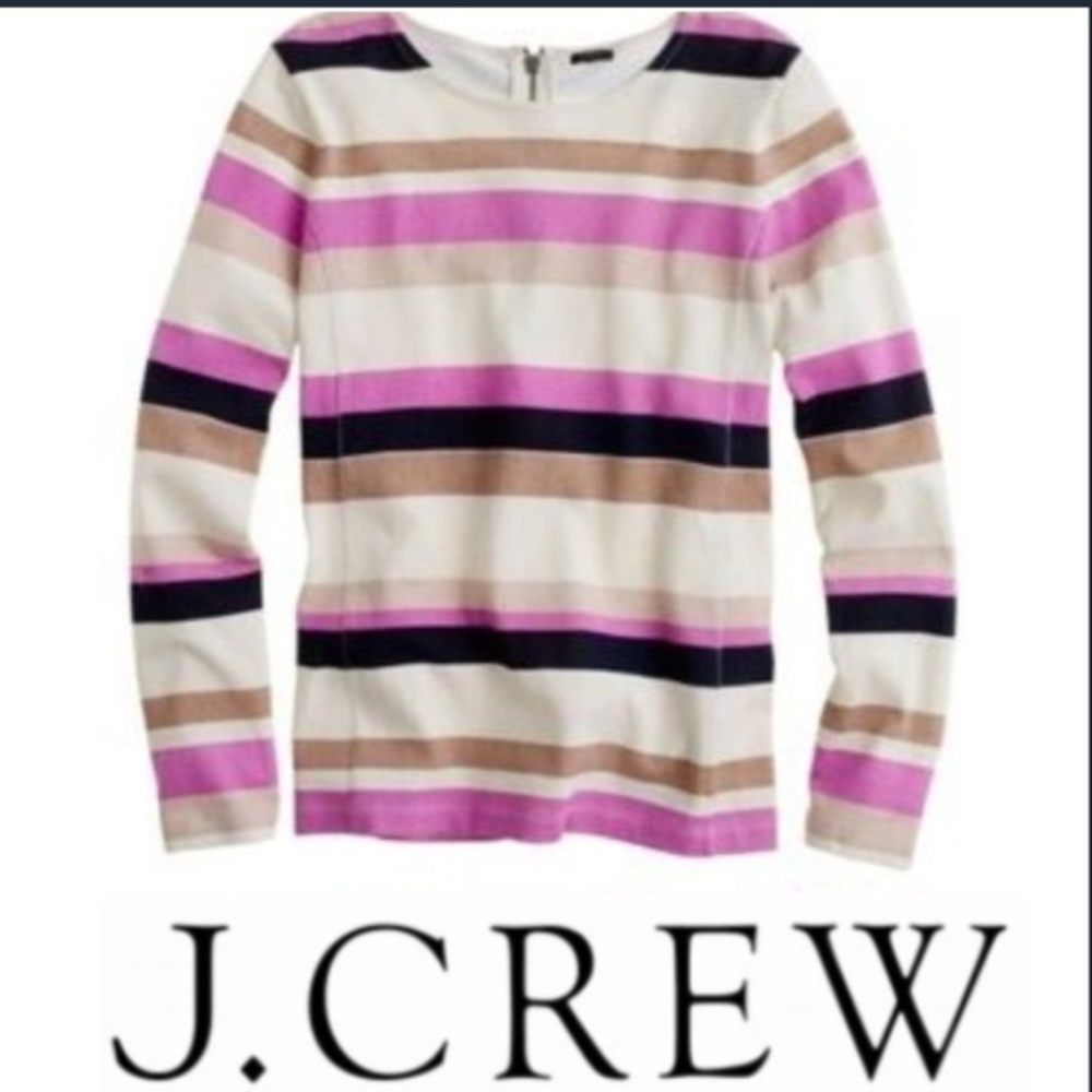 Jcrew Colorblock top in stripe